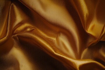 Fototapeta premium Shimmering gold silk fabric with subtle texture and folds, capturing light in a luxurious way, perfect for fashion, decor, and luxury branding