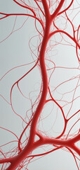 Wallpaper for phone | Red Connections | Good for representing art of blood canals and biology | Abstract art
