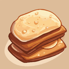 Vector set of Christmas gingerbread cookie