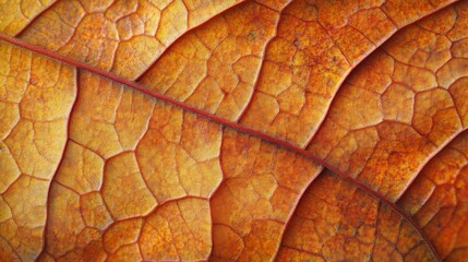 A Detailed Close-up of a Dried Leaf with Veins and Texture