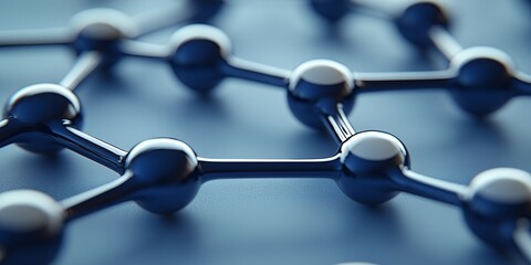 Abstract molecular structure close up.