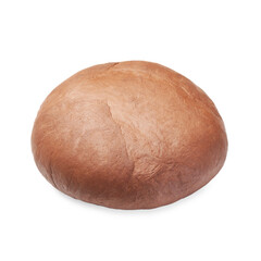 Chocolate dough isolated on white. Making cookies