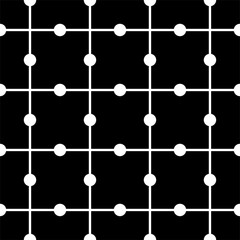 Seamless geometric polka dot pattern. Vector Illustration.