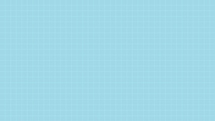 方眼紙のようなグリッド入りのシンプルな水色の背景素材 - シンプルな細い線のパターン - 16:9