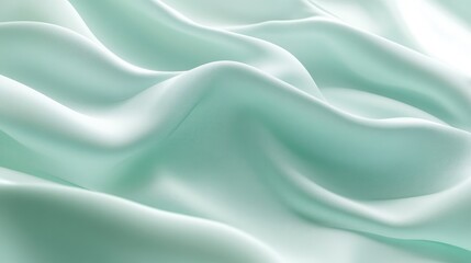 Obraz premium Smooth seafoam green background with a calming and refreshing look, ideal for peaceful designs
