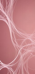 Beautiful pink abstract illustration of a gradient space, and waves made out of thin connections, good for mobile phone