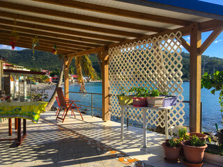 Airbnb style veranda with a view on Deshaies waterfront, this quaint village is the main filming location of TV series 