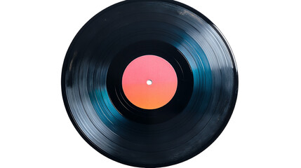 Vinyl record, white isolate background