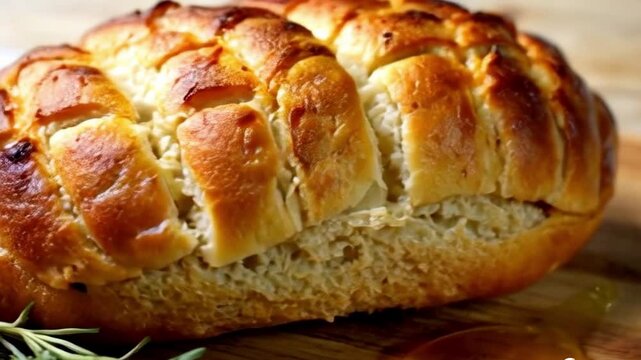 bread with a luxurious presentation