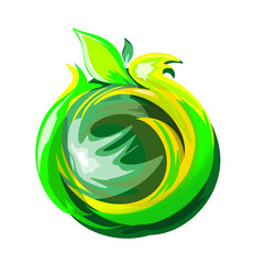 Abyarak fruit has colorful leaves