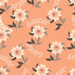 abstract flower patterns in various patterns, motifs, for textures, backgrounds and other digital needs