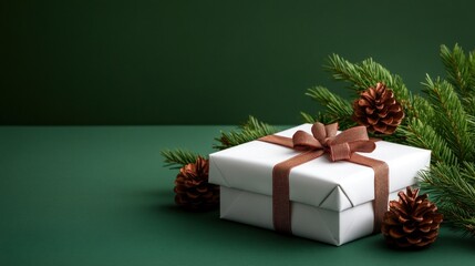 Christmas gifts being wrapped with ribbons and bows, illustrating the preparations and joy of gift-giving