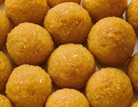 Indian food sweet dessert ladu 