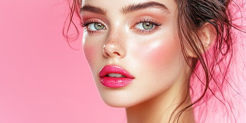 Fototapeta premium beauty makeup and nail art concept