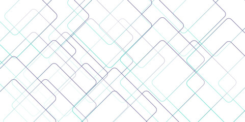 Abstract Overlapping Geometric Squares. Light, transparent lines forming a dynamic, modern pattern. Modern seamless and retro pattern technology and business concept. Vector abstract futuristic 