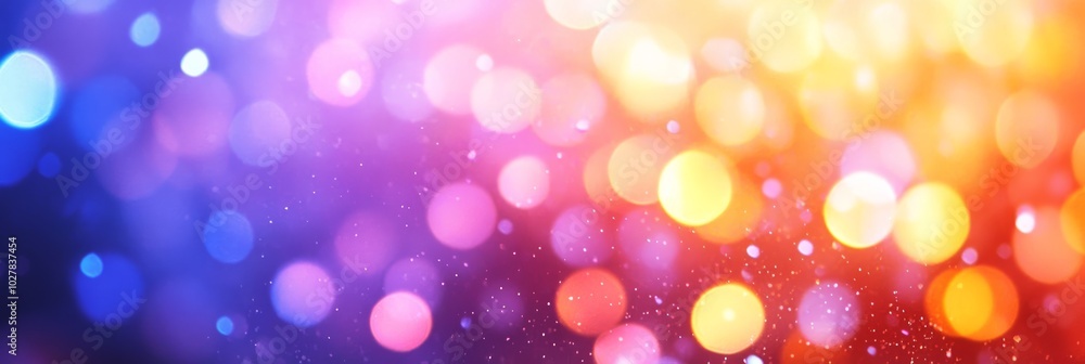 Aufkleber abstract multicolored bokeh lights background with soft blur. ideal for christmas and holiday celebr