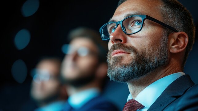 Diverse team of scientists at a conference discussing climate change solutions, highlighting the importance of ethnic diversity in environmental science
