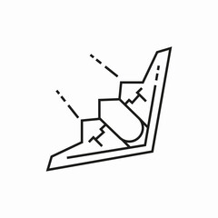 hang glider icon sign vector