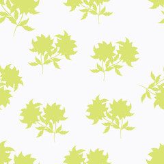 Trendy Artistic floral Beautiful Hand drawn flower seamless pattern brush strokes style. Trendy Graphic Design for Design for fashion , fabric, textile, wallpaper