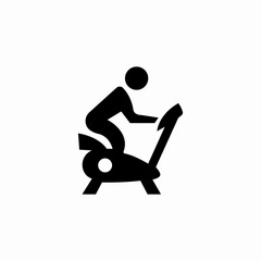 Fototapeta premium bike exercise icon sign vector
