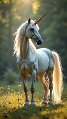 Fototapeta premium A beautiful fairytale unicorn