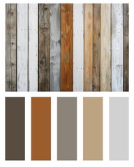 Brown texture.   A palette of colors that match each other. Fashion concept, brand layout. A guide to tone and color. Different color patterns.
