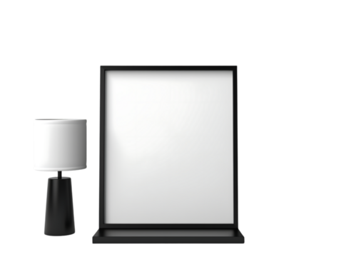 A sleek whiteboard PNG cutout with a transparent backdrop, ideal for presentations, brainstorming sessions, and project planning visuals