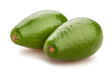 avocado path isolated on white