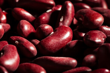 red kidney beans macro closeup