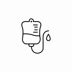 blood transfusion icon sign vector
