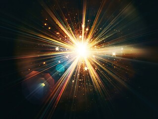 Obraz premium abstract of sun with flare. natural background with lights and sunshine wallpaper