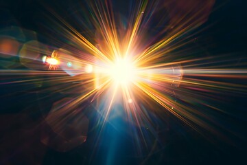 Obraz premium abstract of sun with flare. natural background with lights and sunshine wallpaper