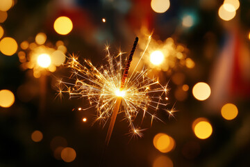 Fototapeta premium Sparkling Celebration with Sparklers 