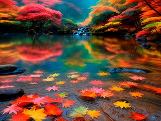 Secrets of the Autumn Forest: How Drops of Fog Create an Atmosphere of Peace and Solitude.
