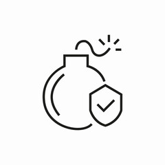 air bomb icon sign vector