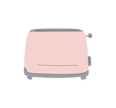 recommend clip art: Toaster, electric appliance, kitchen tool. Domestic heat equipment, device. Flat vector illustration isolated on transparent  background. PNG clipart