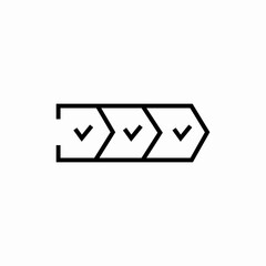 project timeline icon sign vector