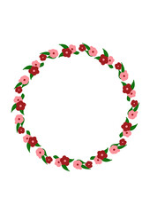 Naklejka premium couronne de fleur