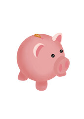 Tirelire cochon rose