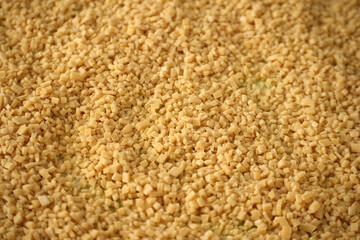 noodles for soup and ravioli made from homemade egg phyllo dough,