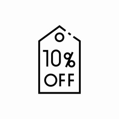 10 off sale icon sign vector
