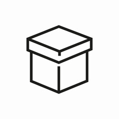 card board box icon sign vector