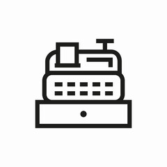 cashier machine icon sign vector