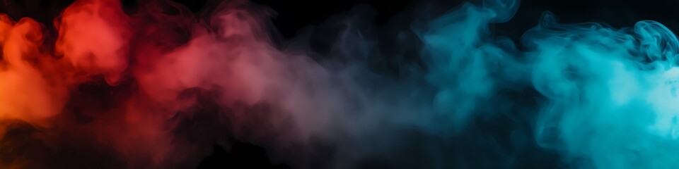 Ethereal wisps of crimson,dramatic, mysterious scene with a hint of warmth, copy space for text, elegant and harmonious wallpaper, fabric design.	