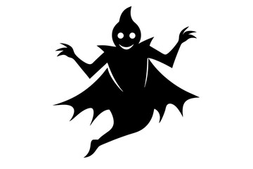 Dancing Ghost Logo Vector Icons Symbol Design Illustration