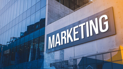 Obraz premium Modern building with white 