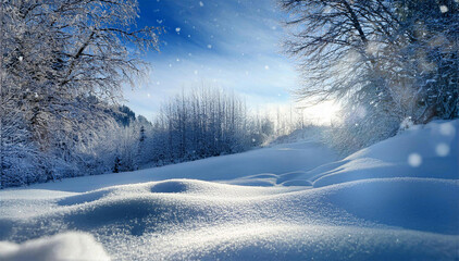 Obraz premium Zimowy krajobraz