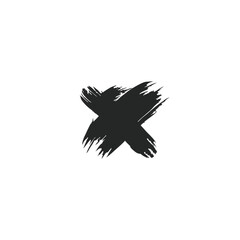Brush stroke flat vector design