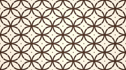 Fototapeta premium Brown and Beige Geometric Seamless Pattern for Modern Design Projects. 
