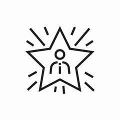 employee of the month icon sign vector